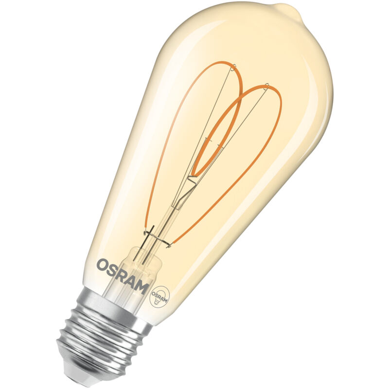Osram Vintage 1906 Edison Ist Eine Warmweiße, Dimmbare Led-lampe In Edison-kolbenform Mit Filament. Sie Bietet 4.9 W Für 470 Lm, E27 Fassung,