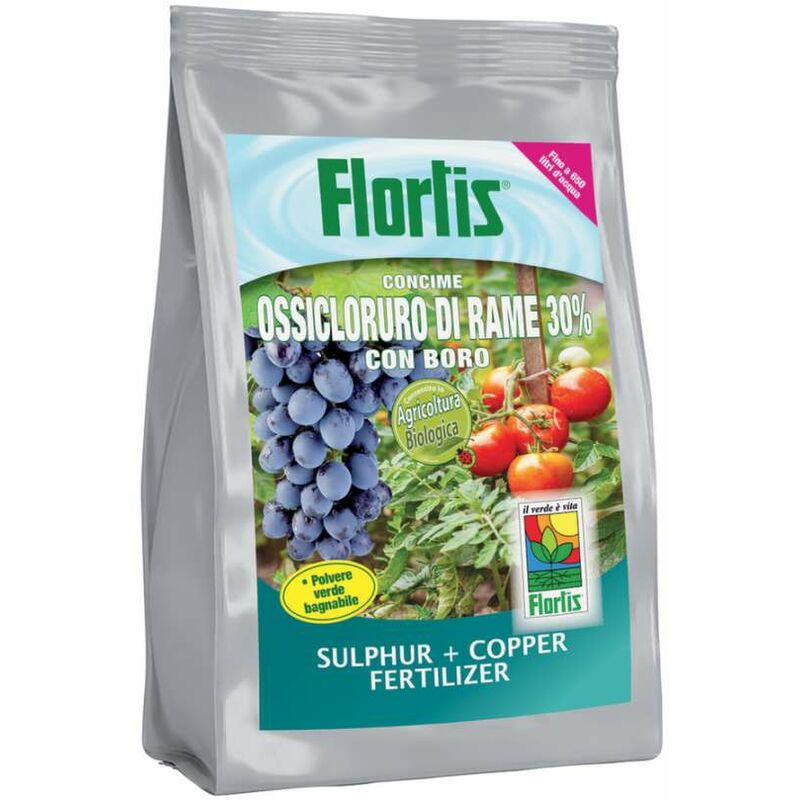 Flortis - Ossicloruro di rame 30% concime Polvere bagnabile 1Kg