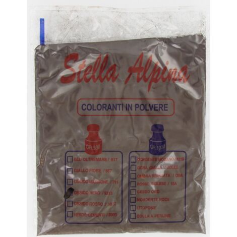 ossido sintetico 0,5 kg in polvere nera colorazione cemento rivestimenti