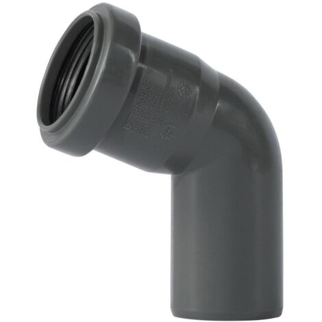 Ostendorf 171130 HTSafe Rohr Bogen DN 40 67 Grad Winkel Abflussrohr grau