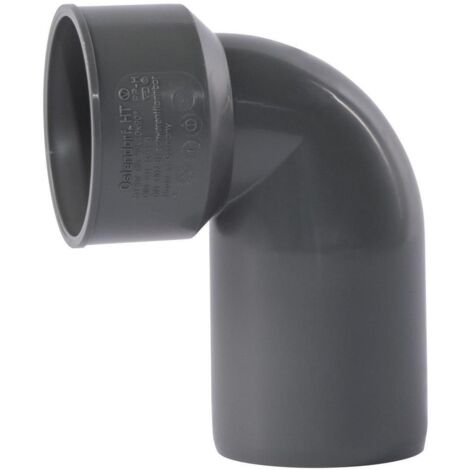 Ostendorf 172940 HTSafe Siphonbogen DN50/40 Anschlussbogen Abflussrohr grau