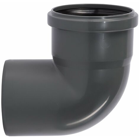 Ostendorf 171140 HTSafe Rohr Bogen DN 40 87 Grad Winkel Abflussrohr grau