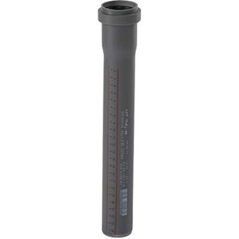 Ostendorf HTsafe - Tubo HT con manicotto, DN 40 mm, 250 mm, colore: Grigio
