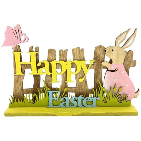 Osterdekoration aus Holz – Osterhase aus Holz für Wohnzimmer und Schlafzimmer