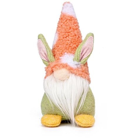 Osterhasenpuppe ohne Gesicht, Schreibtischdekoration für Kinder und Geschenk für die Freundin