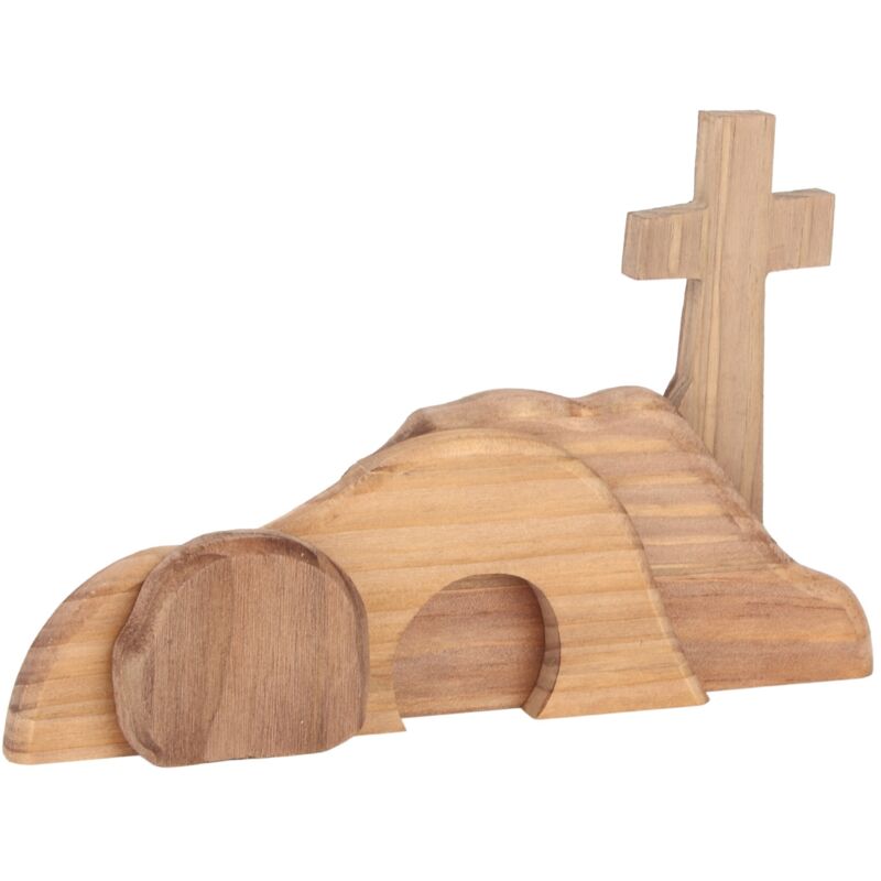 Image of Kkmoon - Osterszene Dekoration handgefertigtes Holz leeres Grabkreuz für Party -Home -Hochzeit