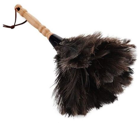 Ostrich Feather Duster - Bamboo Handle - Duster - Natural Ostrich Feathers - 32 cm