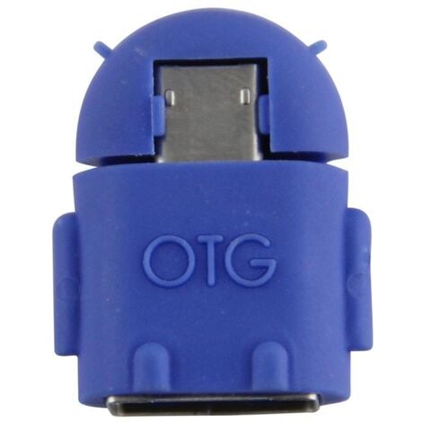 Otg adapter - usb zu microusb adapter - blau