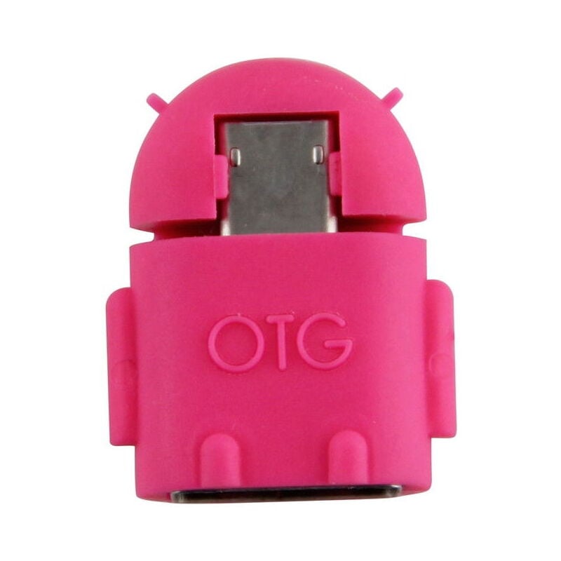 Image of Northix - OTG-Adapter – USB-zu-MicroUSB-Adapter – Rosa