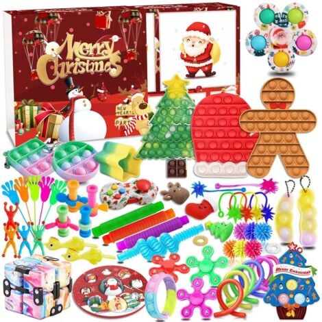 Other Christmas Decoration, Christmas Countdown Advent Calendar, Fidget Toys Set for Home, School, Office, Party, Parent-Child Game