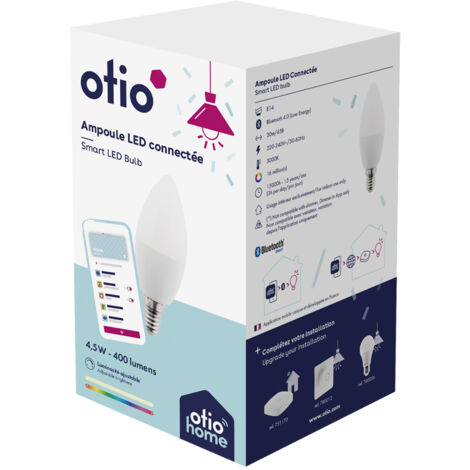 Otio 780002 Ampoule LED connectée Bluetooth E14 5W 400Lm