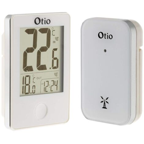 OTIO 936067 termometro Interno/Esterno, Senza Fili, 60 m, Bianco