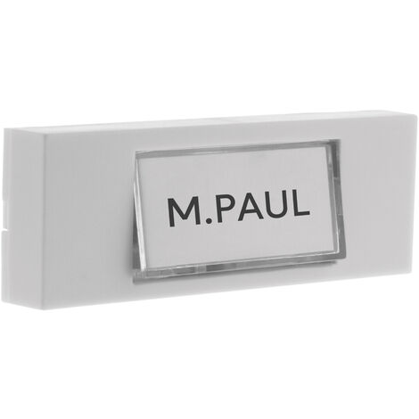 Otio – Bouton de sonnette filaire 8-12V – Installation en saillie – Compatible carillons basse tension jusqu'à 100m – Rétro-éclairé