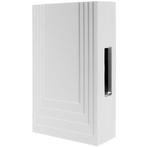 Otio – Carillon filaire à piles – Alimentation 4 piles type C ou transformateur 8V – Usage intérieur – ABS blanc – 1 mélodie