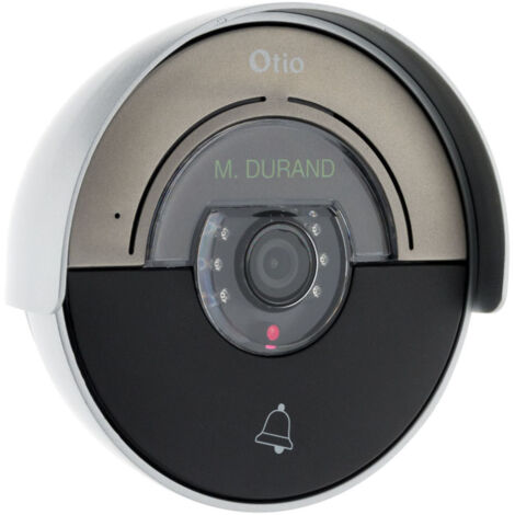 Otio – Platine de rue Moon pour portier vidéo – Caméra grand angle 120° – Vision nocturne – Installation facile avec 2 fils