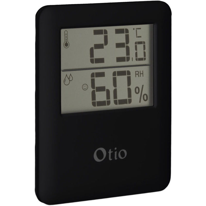 Otio - Thermomètre / Hygromètre intérieur magnétique - Noir Noir