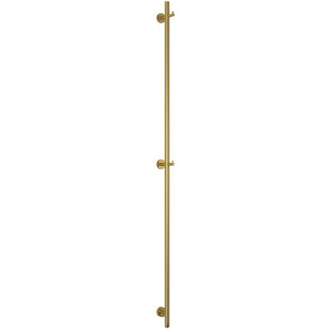 Otitec – Sèche-serviette électrique doré 165x2,5 cm – Puissance 32 W – Finition résistante aux rayures – Adapté pour saunas et cabines de douche