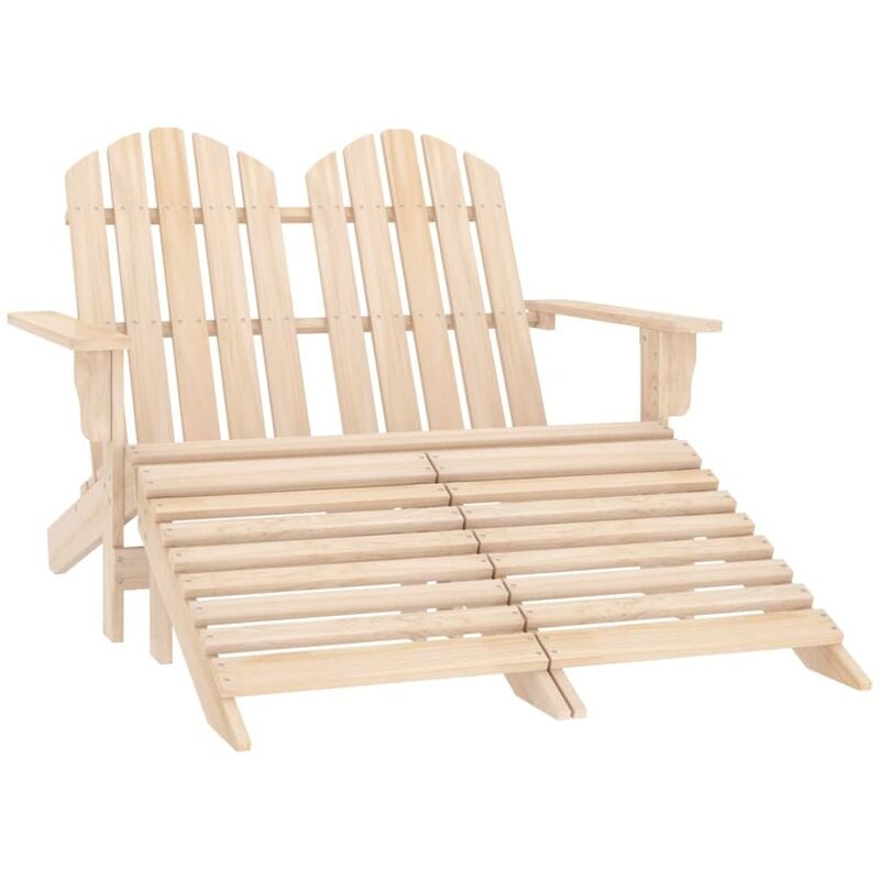 

Otomana Adirondack de jardín 2 plazas madera de abeto