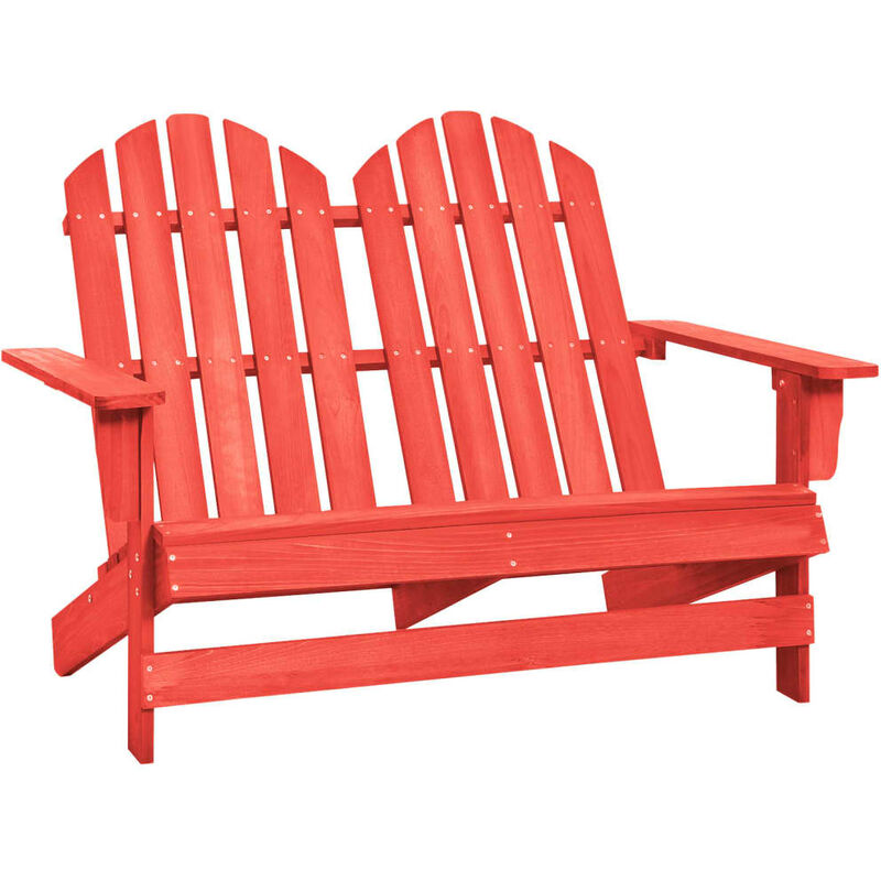 

Otomana Adirondack de jardín 2 plazas madera de abeto rojo