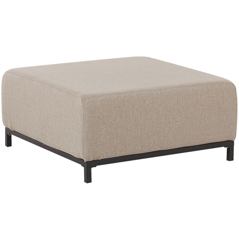 

Otomana de jardín beige/negro ROVIGO