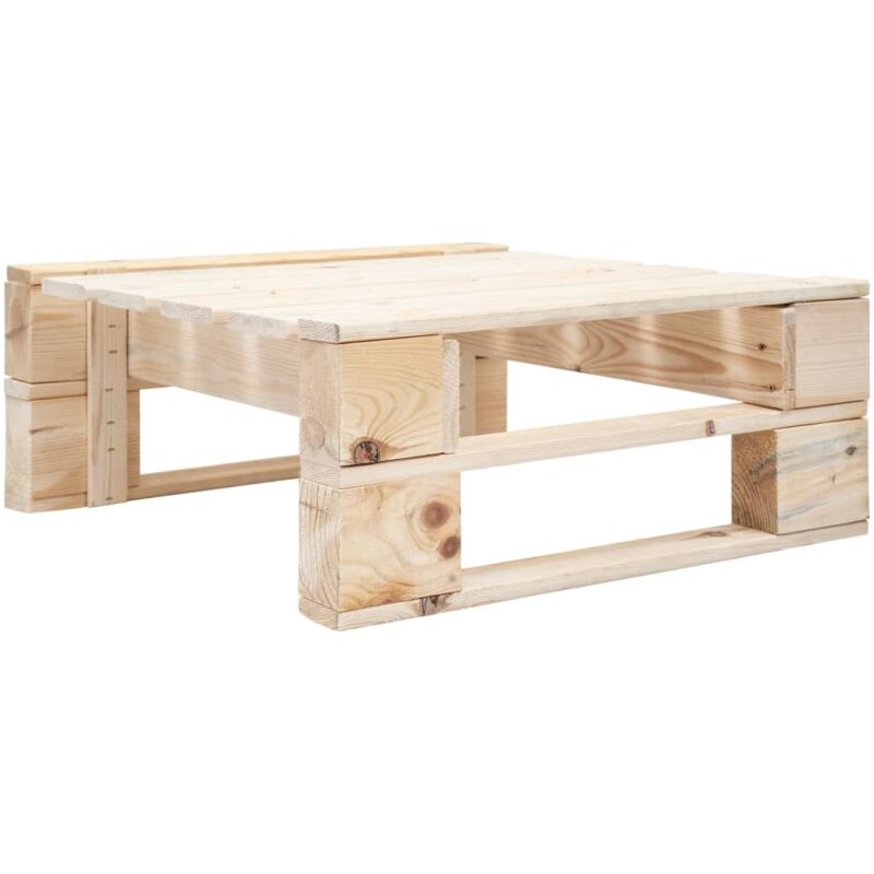

vidaXL Madera Otomana de Jardín de Palés Natural - Marrón