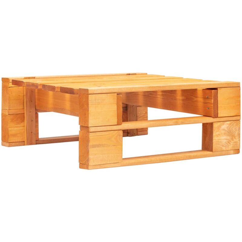 

Otomana de jardín de palés madera marrón miel
