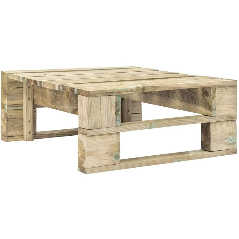

Otomana de jardín de palés de madera - Marrón