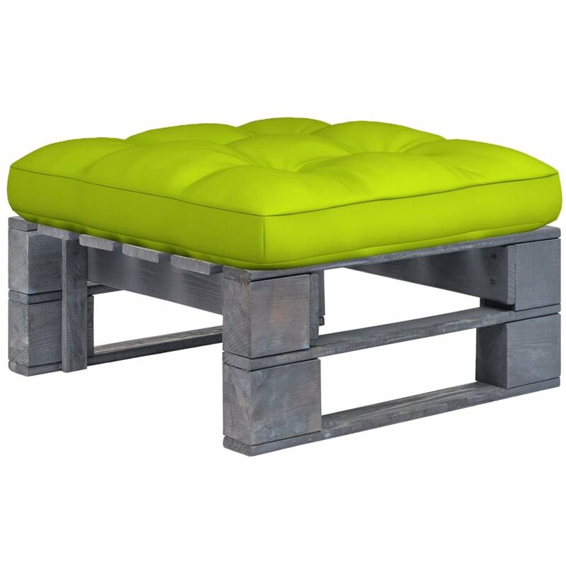 

Otomana de palets de jardin gris madera de pino impregnada