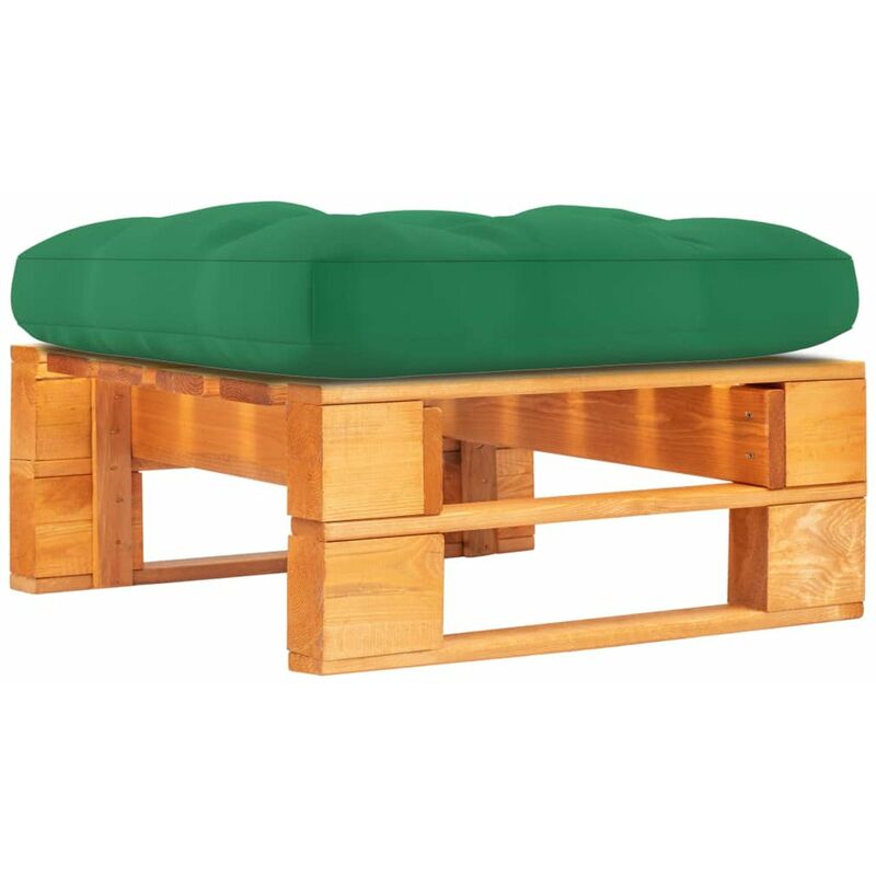 

Happyshopping - Otomana de palets de jardin marron miel madera pino impregnada
