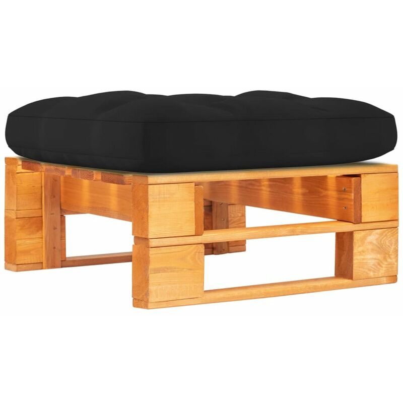 

Otomana de palets de jardin marron miel madera pino impregnada