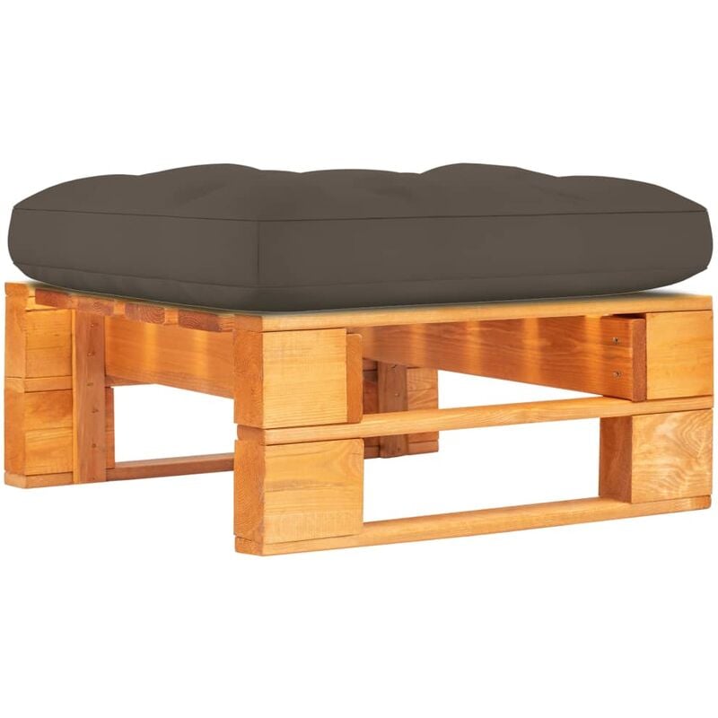 

Otomana de palets de jardín marrón miel madera pino impregnada