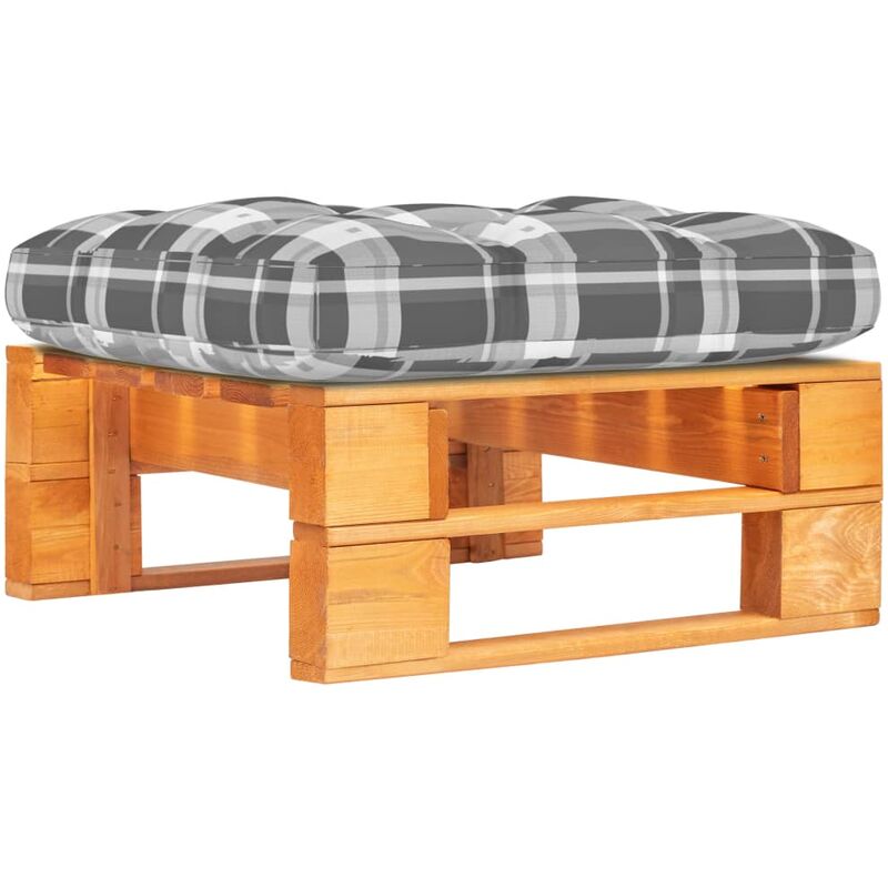 

Otomana de palets de jardín marrón miel madera pino impregnada