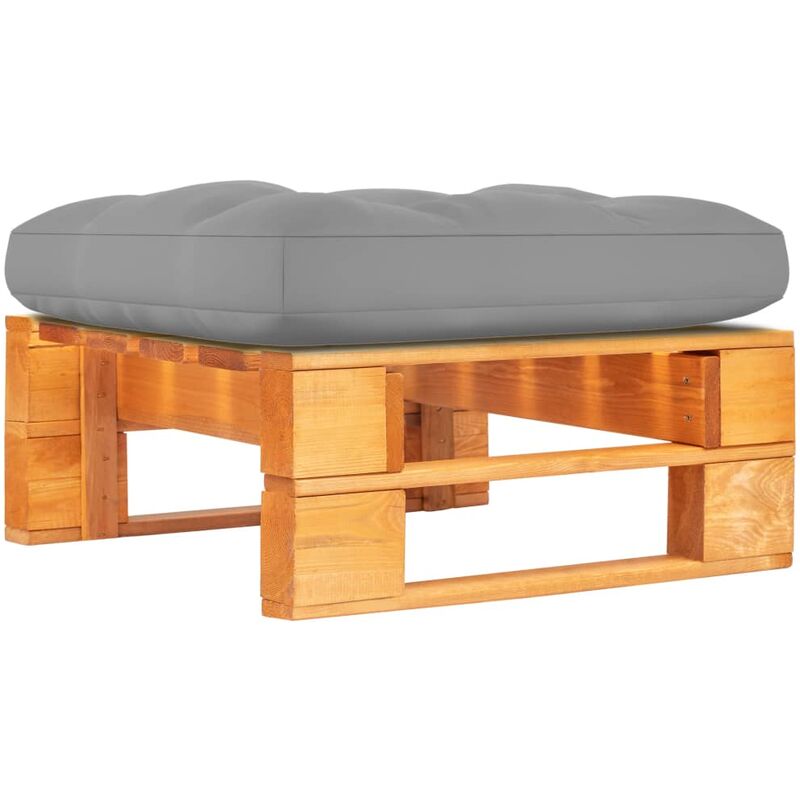 

Otomana de palets de jardín marrón miel madera pino impregnada