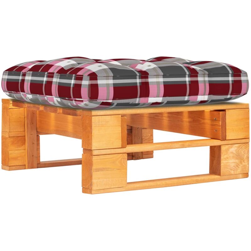 

Otomana de palets de jardín marrón miel madera pino impregnada