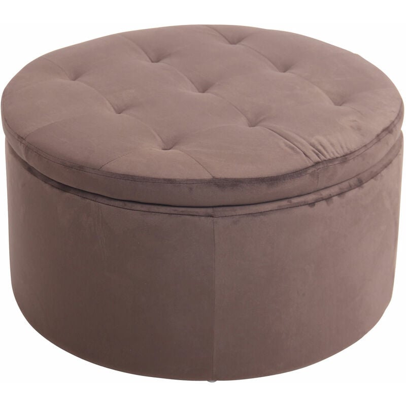 

CLP - Otomana Puff Evora Marrón Terciopelo