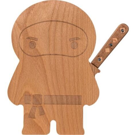 OTOTO Ninja Board Schneidbrett mit Messer
