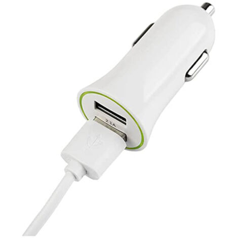 Otros Accesorios compatibles Movitel Dual Car Charger 2X USB-A 3 100mAh Blanco