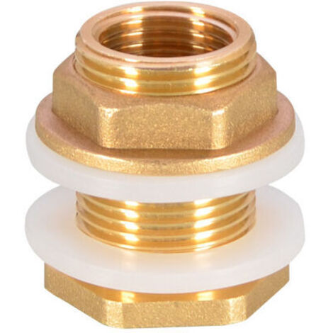 Otros accesorios para grifos2 piezas de conector de manguera de tanque de agua de latón Adaptador de grifo Cubo de lluvia Enchufe de tanque de agua de latón para grifo Cubo de lluvia Tanque de agua G1