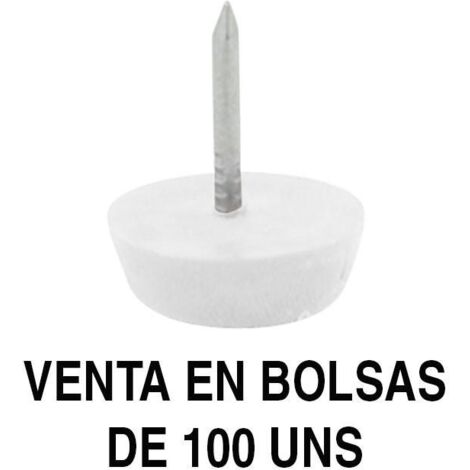 otto deslizante-quitarruido ø15 ø17 y ø20 (bolsa de 100) acabado blanco ø diámetro ø17