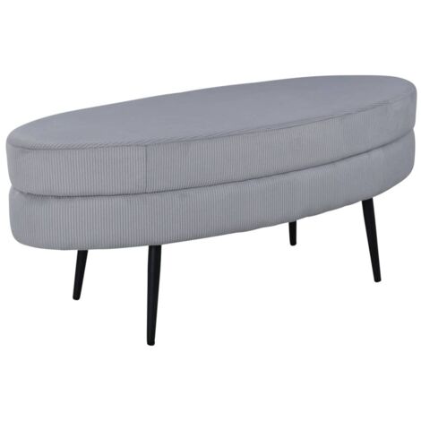 Otto Pouf, Hocker Samt schwarz, grau.
