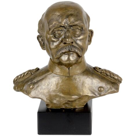 Otto von Bismarck - busto in marmo, statuetta di un personaggio famoso, decorazione per ufficio, scuola e hotel di Art-Dog