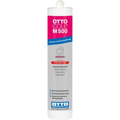 OTTOCOLL M 500 Colle-mastic hybride «premium» résistant à l'eau 310 ml C02 gris