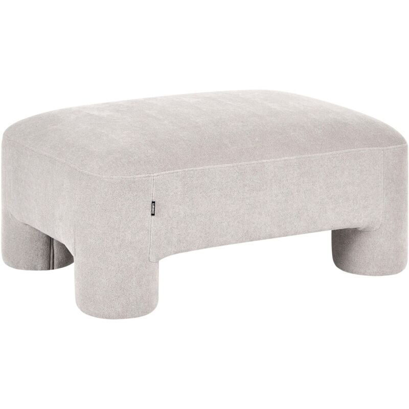 Beliani Ottomane Hogbo Stoff Beige