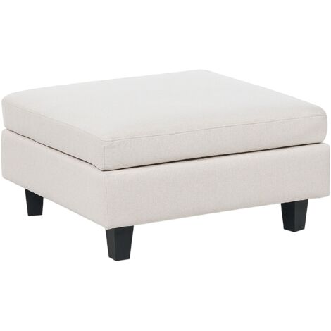 Ottomane UNSTAD Stoff Hellbeige