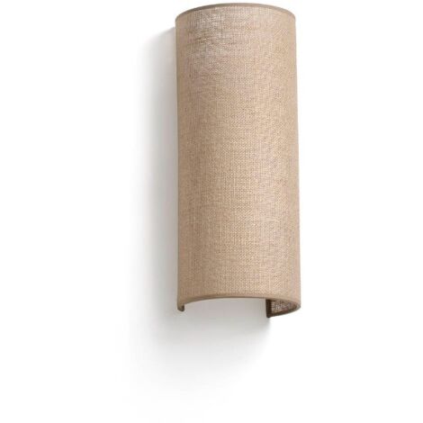 Lampara aplique FARO Barcelona 66401-104 OTTON R vertical 2L Blanco/Yute