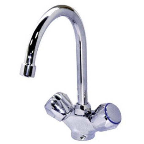 Ottone Single-Hol Tap pour évier avec bouton rond