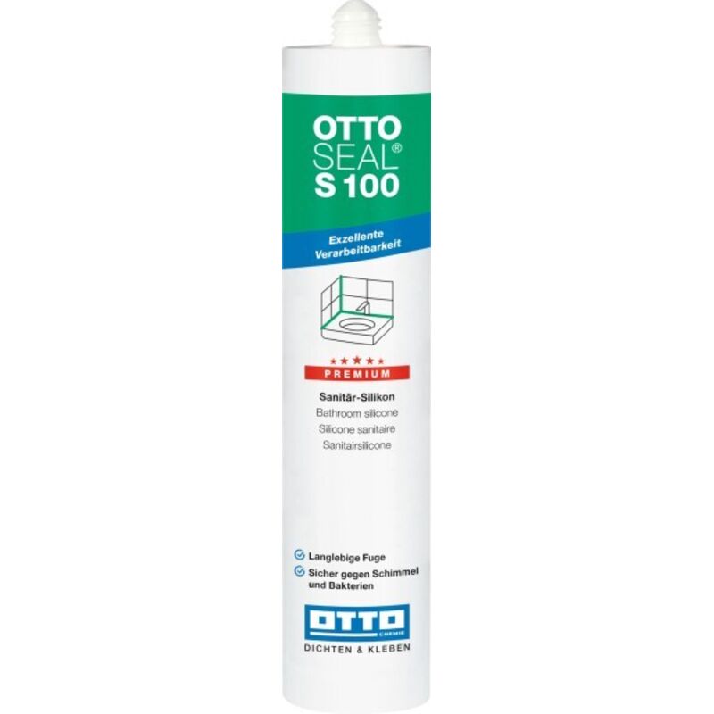 Otto Chemie Ottoseal S100 Premium-sanitär-silikon 300ml C6776 Vulkansand