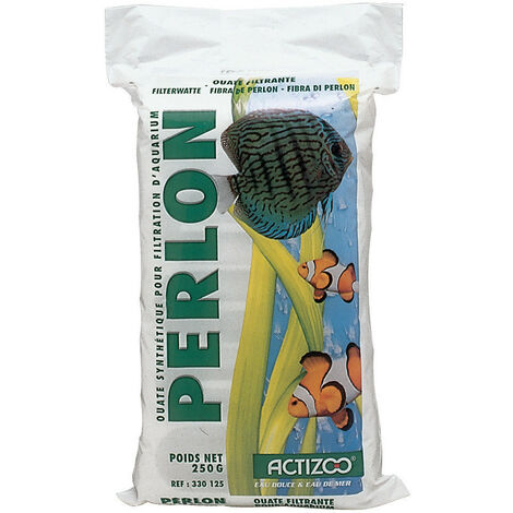 Ouate synthétique PERLON pour filtration d'aquarium sac de 250 g - zolux