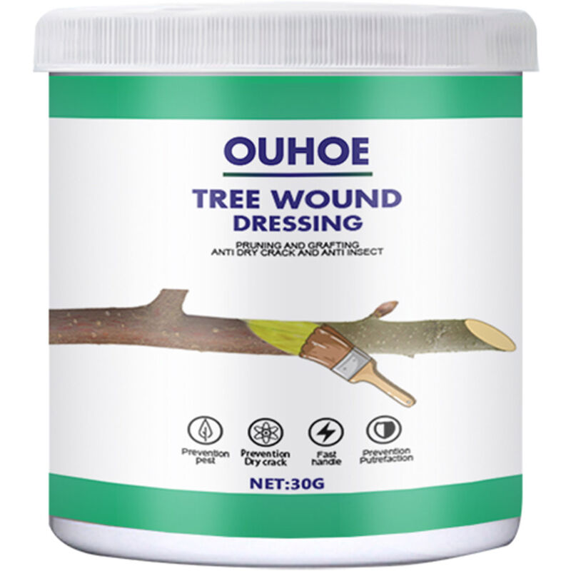 

Asupermall - OUHOE 30g Vendaje para heridas de arbol Poda Elaboracion Proteccion curativa Anti-seco Anti-grietas Anti-insectos, 30g