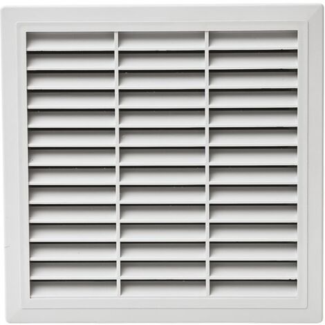 Ouïe d'aération plastique ABS avec filtre IP54 - 250x250mm - RAL7035 pour armoire électrique